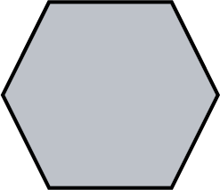 A hexagon.